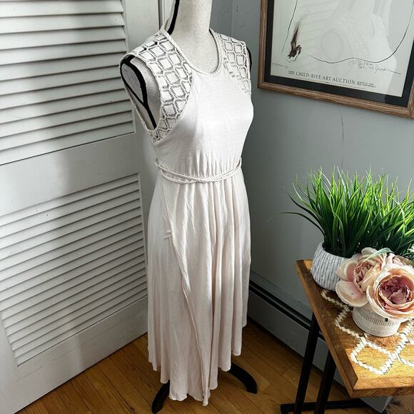 FREE PEOPLE Womens Dress Small Afternoon Delight Crochet Boho Chic Summer - Picture 3 of 10